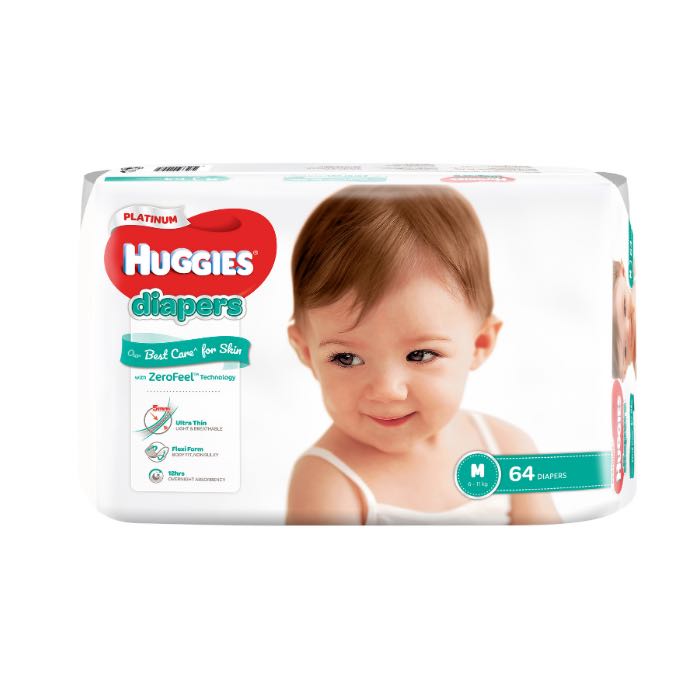 Huggies Plantium Diapers M (3 Sets), Babies & Kids, Bathing & Changing