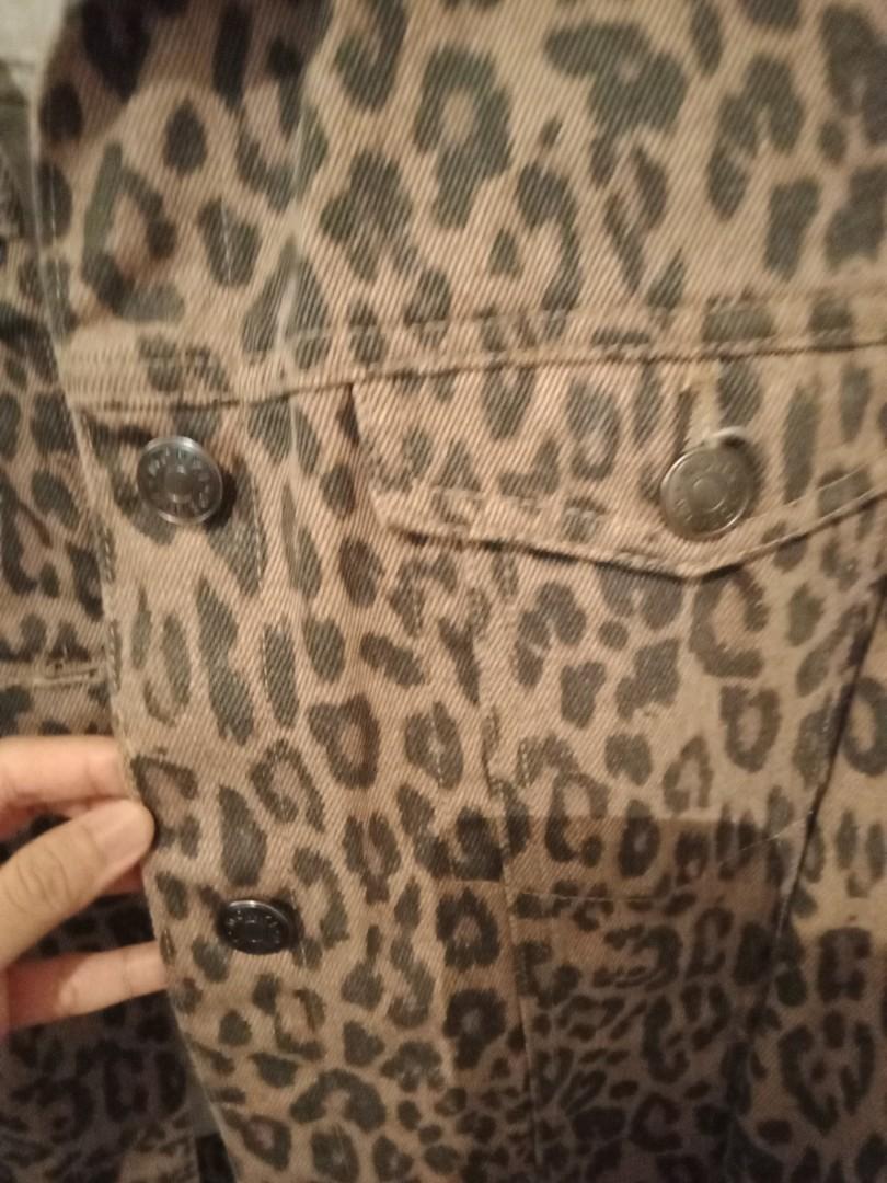Monki clearance leopard coat