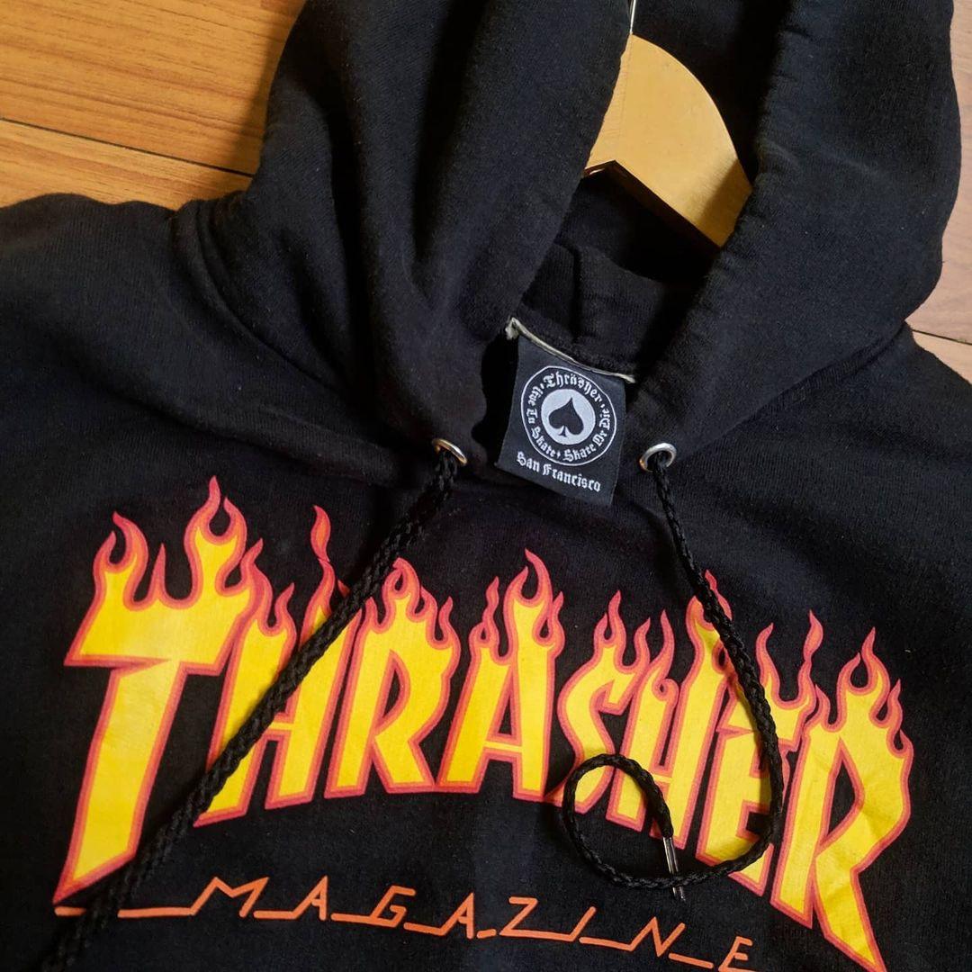 Jaket Hoodie Thrasher Fesyen Pria Pakaian Baju Luaran di Carousell