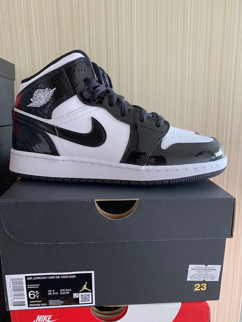 Jordan 1 Mid All Star Weekend Gs Men s Fashion Footwear