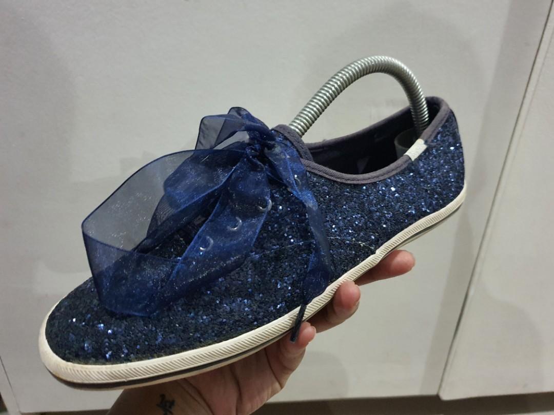 Kate Spade X Keds Blue Glitter Sneakers, Women's Fashion, Footwear,  Sneakers on Carousell