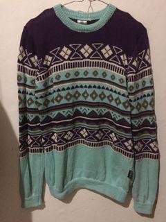 Kevas Co Tosca Purple Tribal Sweater