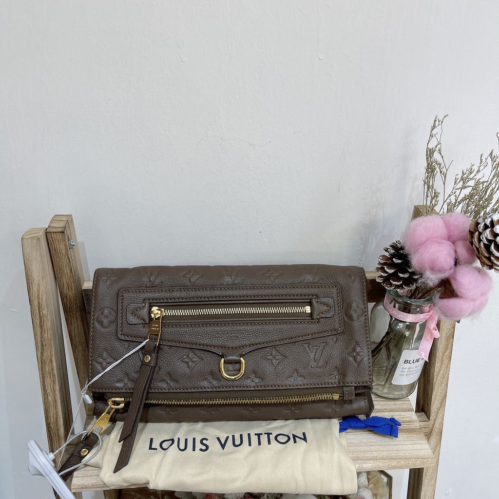 Louis Vuitton Petillante Aurore Monogram Empreinte Leather Clutch