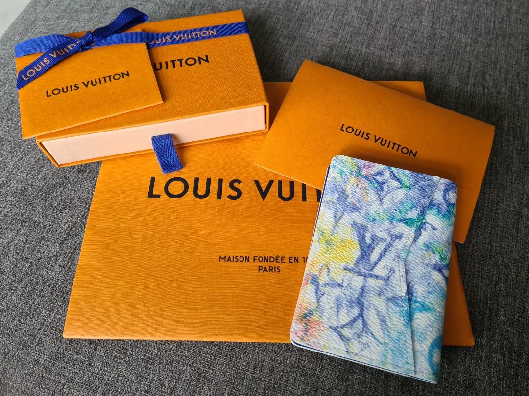 Louis Vuitton Wallet Abloh Pocket Organizer Monogram Solar Ray Orange Brown