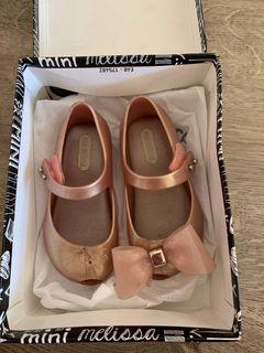 Melissa mini metallic pink shoes