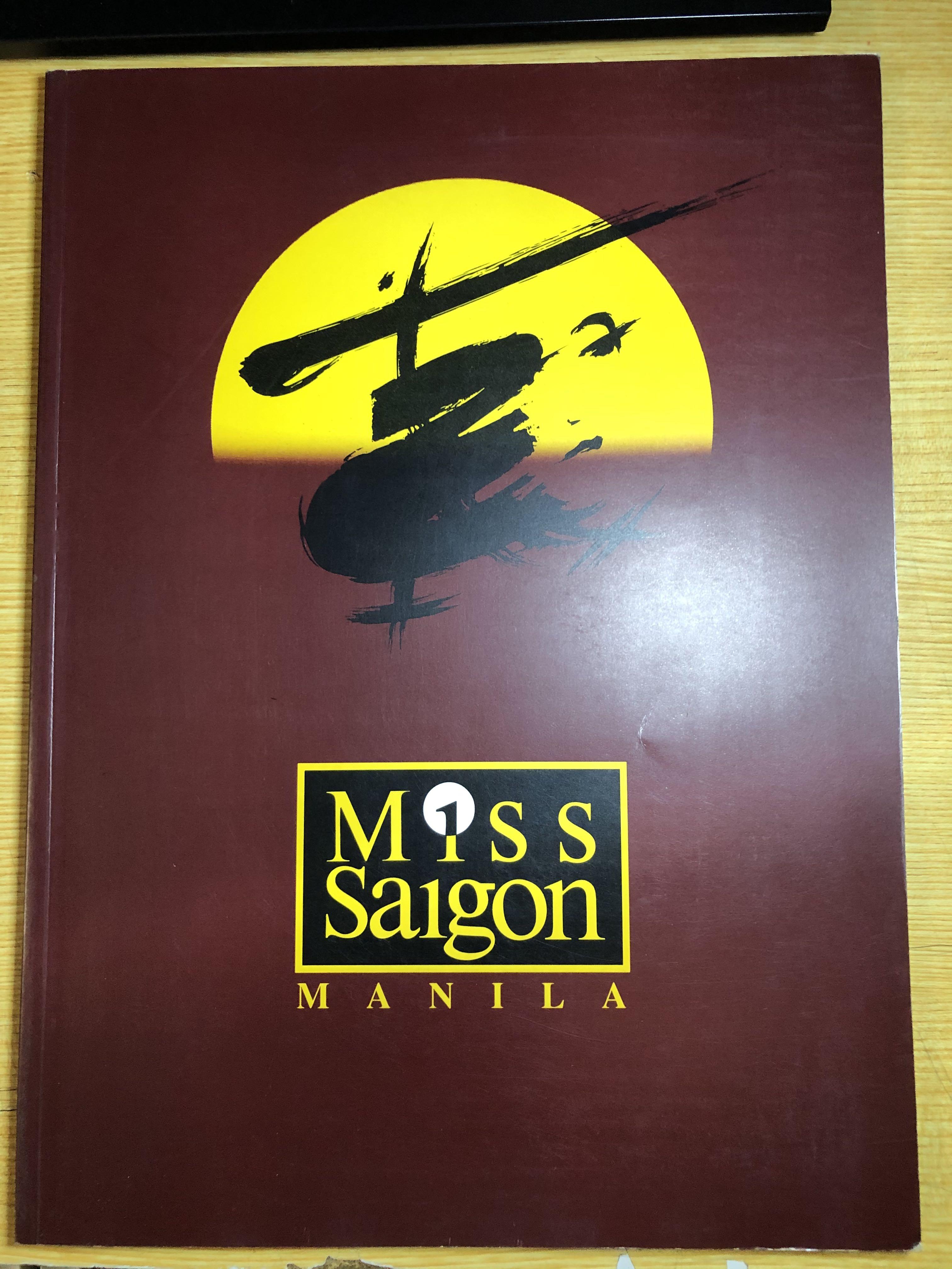 Miss Saigon Manila Souvenir Rare Program Book Lea Salonga as Kim