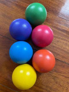 Montessori Colored Balls Wooden