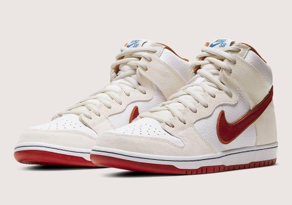 Dunk high sail bright crimson clearance