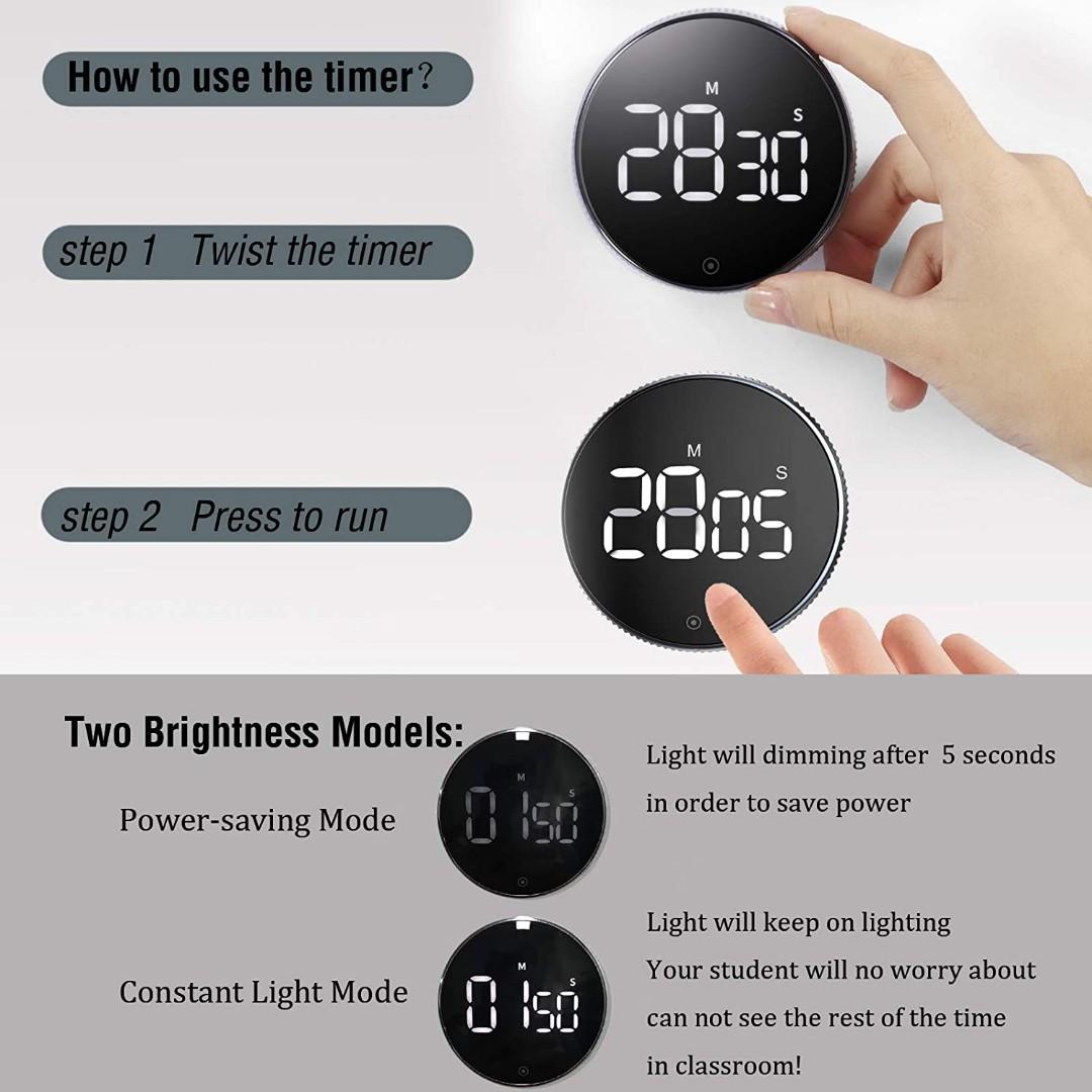 OVEKI Magnetic Countdown LED Digital Timer