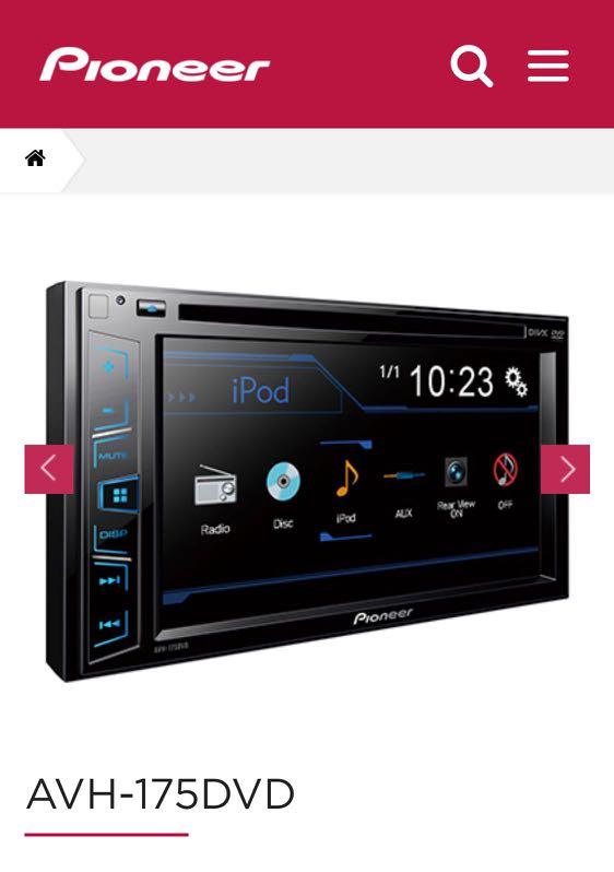 Pioneer Avh 175 Dvd車機 汽車配件 電子配件 Carousell Pioneer Avh 175 Dvd車機 汽車配件 電子配件 Carousell
