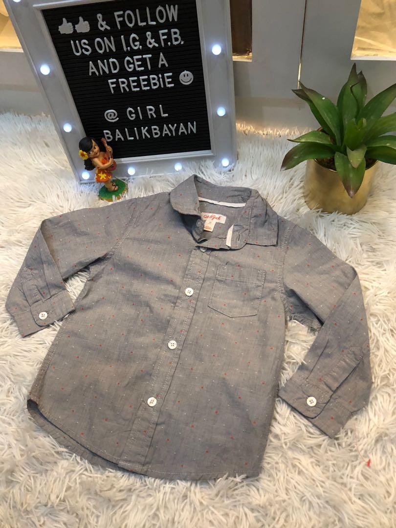 cat and jack long sleeve polo