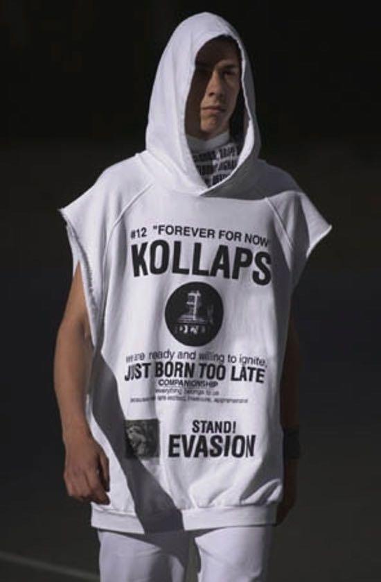 Raf simons archive kollaps hoodie size 1, 男裝, 外套及戶外衣服