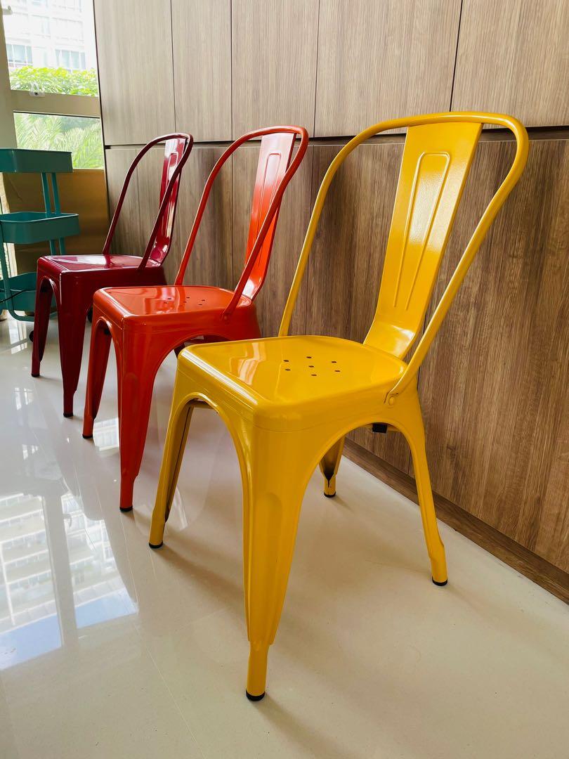 Retro Metal Chairs for Sale Various Colours and Silver