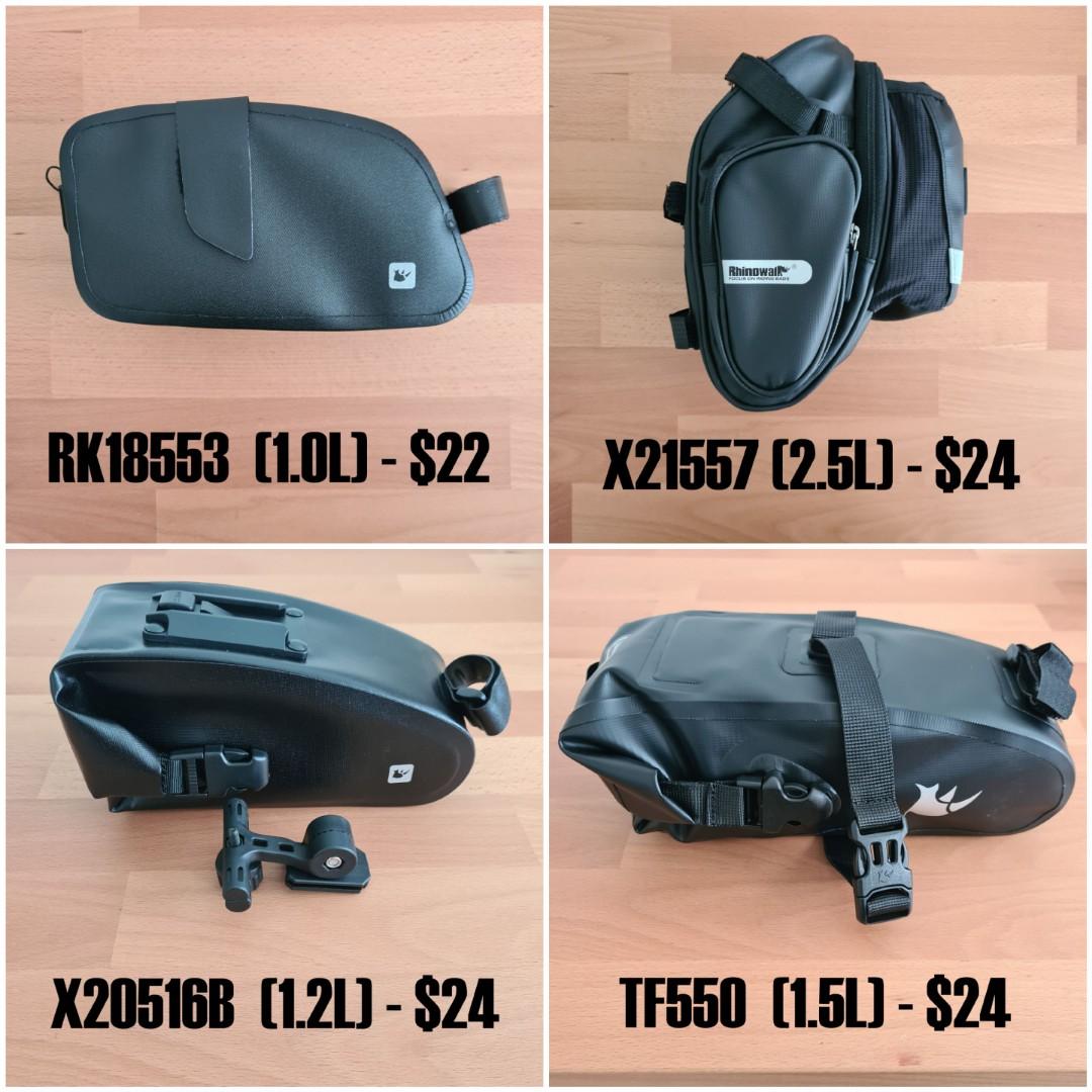 Rhinowalk saddle bag review top