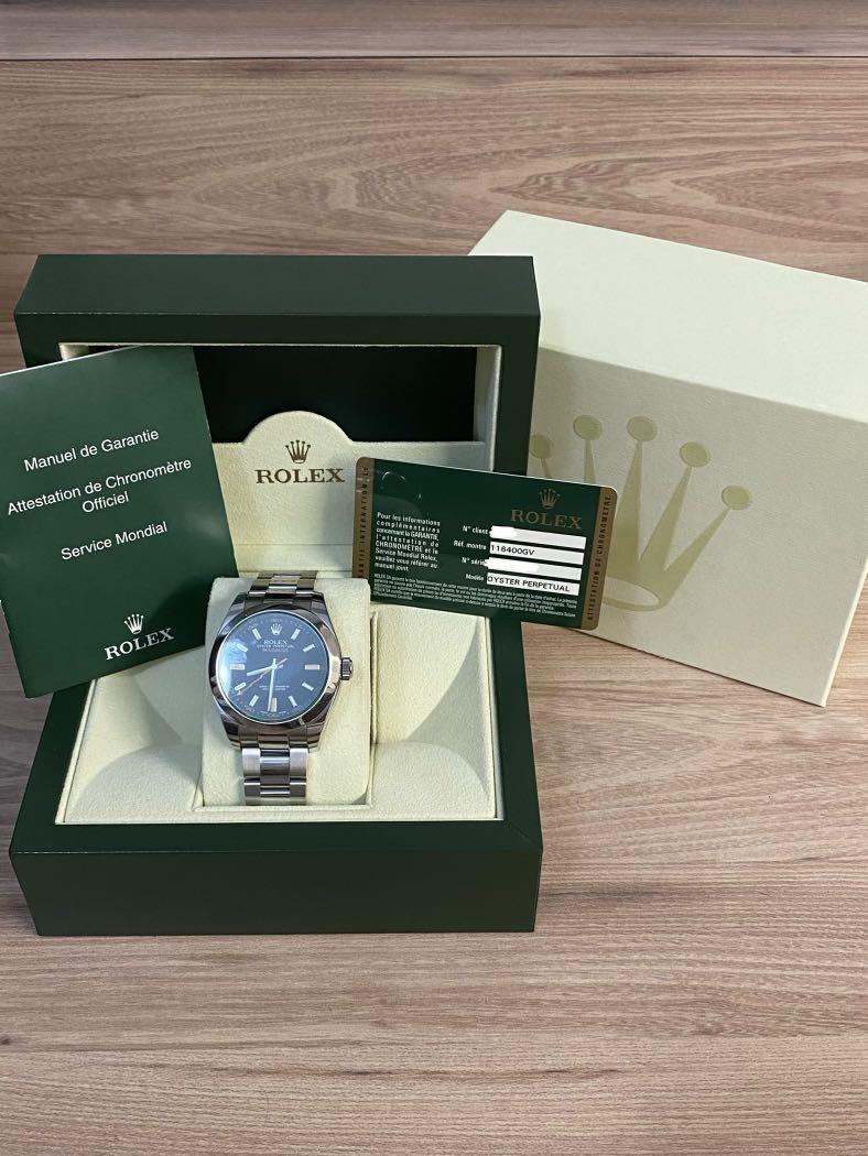 FSOT: BNIB Rolex Milgauss 16400GV Z Blue Dial - myWatchMart