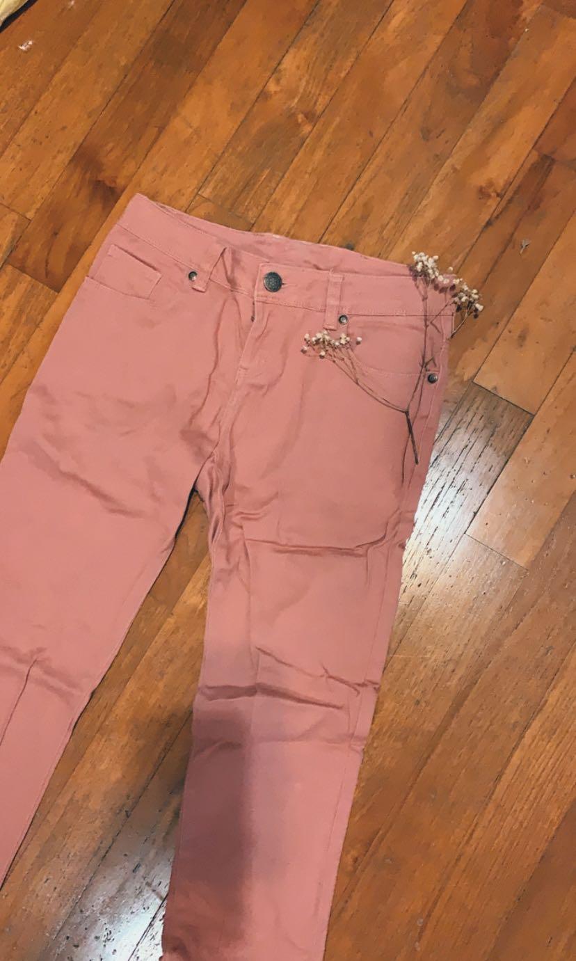 Salmon pink jeans Clearance