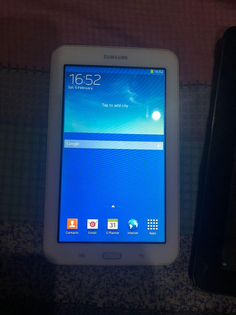 Samsung and coby kyros (Category: Android) located in Makati City. Submitted by nil.nil1 (Listing ID 1067848114, Image 2). Description: Selling 2 tablets both working properly test all you want. Samsung Tab3 lite 8gb + 4gbmmc+1gb ram with box - 2k Coby kyros mid9042 8gb +1gb ram 9 inches. Heavy duty batt. No app store apps via apk - 1500 No charger jncluded. Contact me 09189632219.