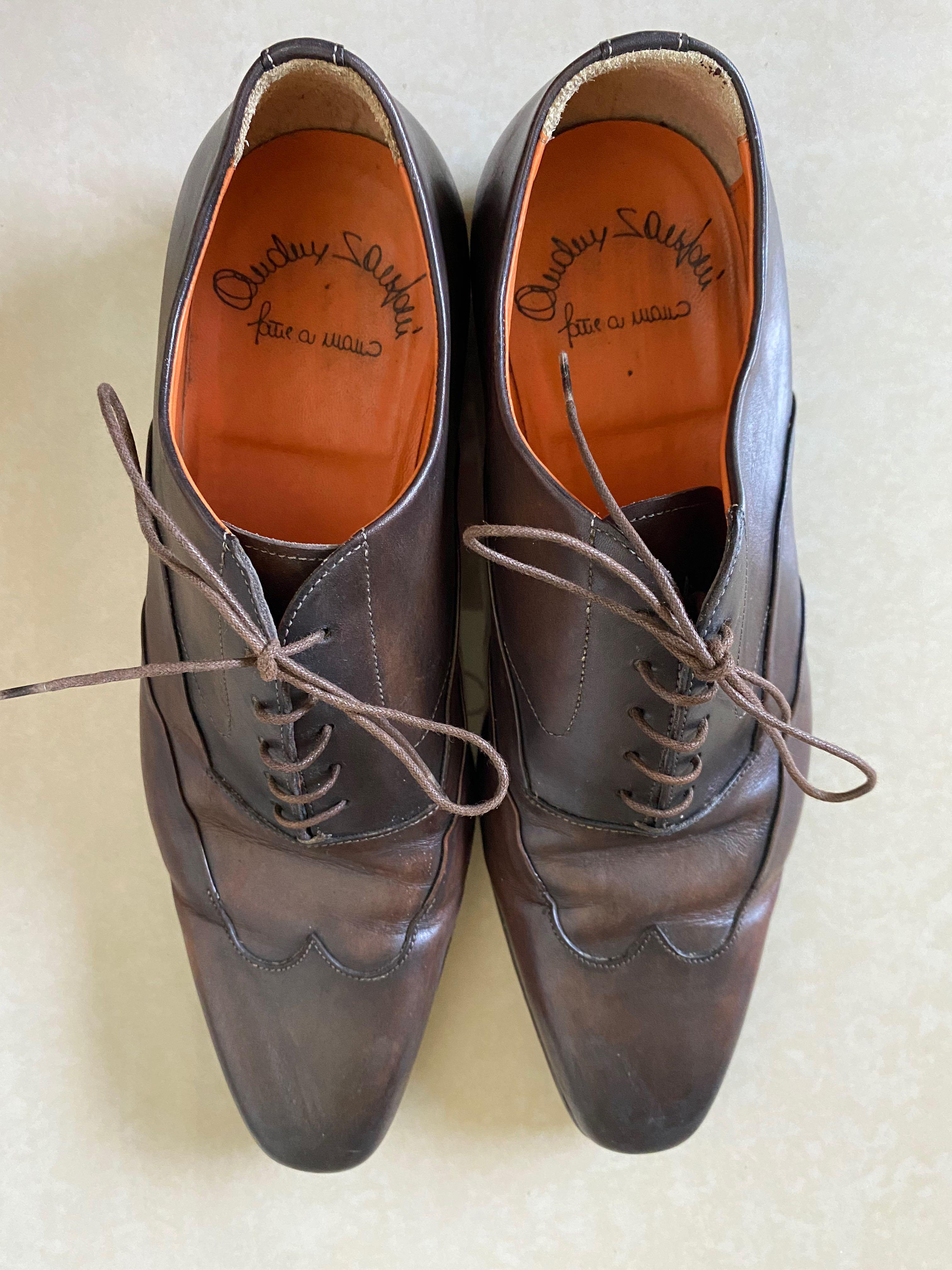 Mens brown leather dress shoes Clearance