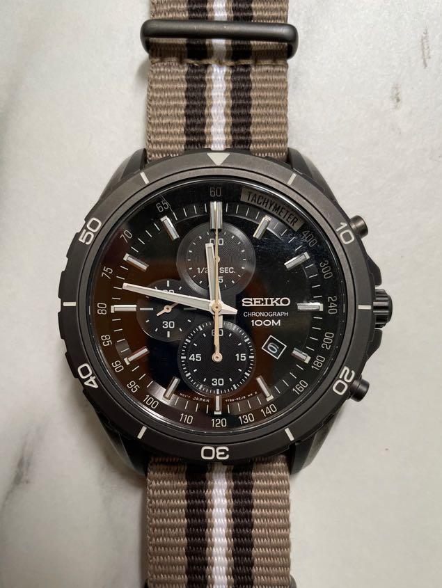 Seiko 7T92 Chronograph NATO Strap