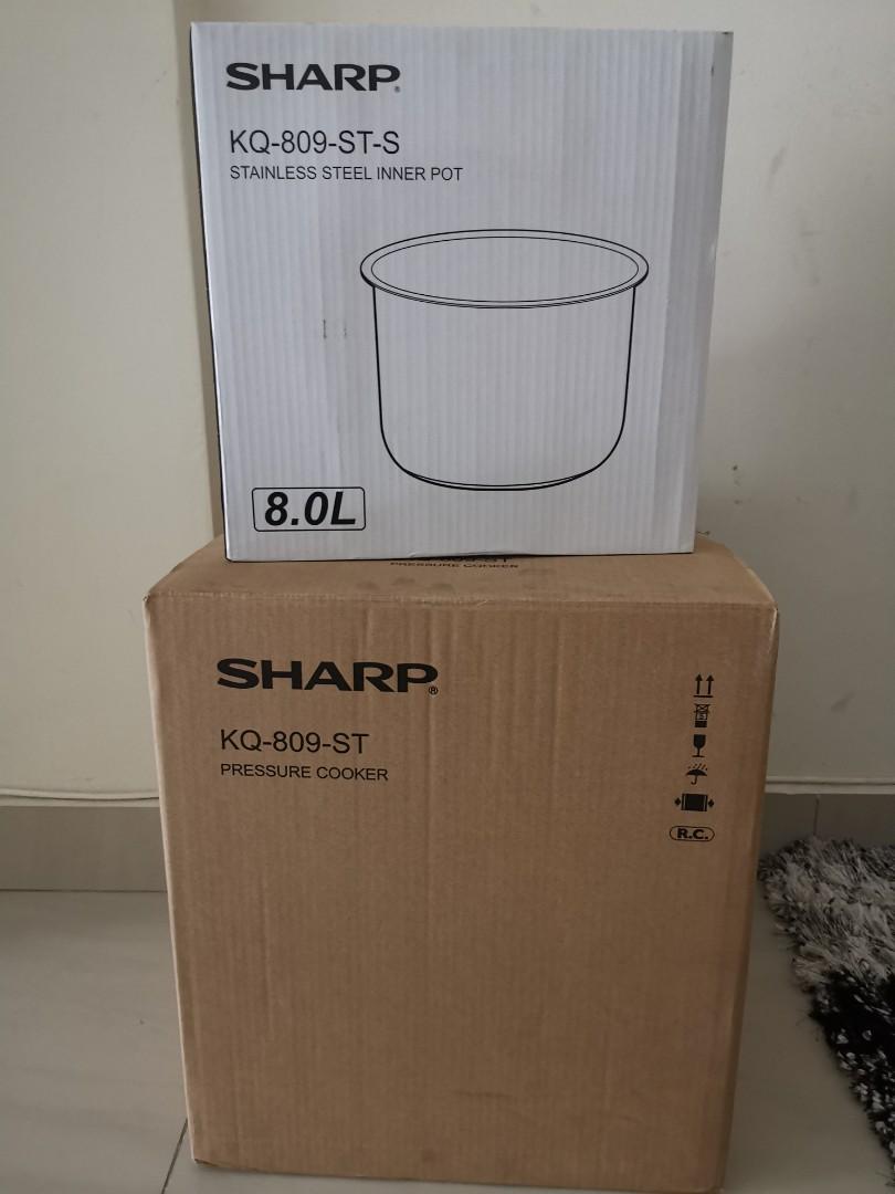 SHARP PRESSURE COOKER 8L KQ809STS, Kitchen & Appliances on Carousell