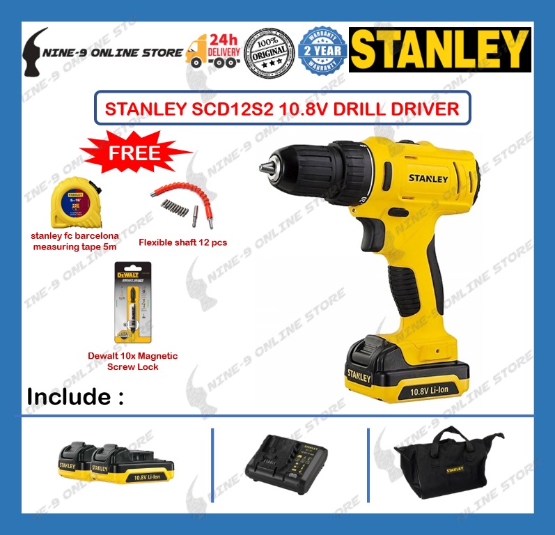 STANLEY SCD12S2 10.8V DRILL DRIVER Furniture Home Living
