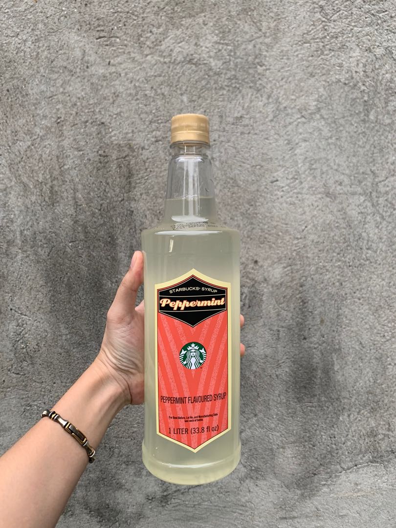 Starbucks Peppermint Syrup 1L Food Drinks Beverages on Carousell