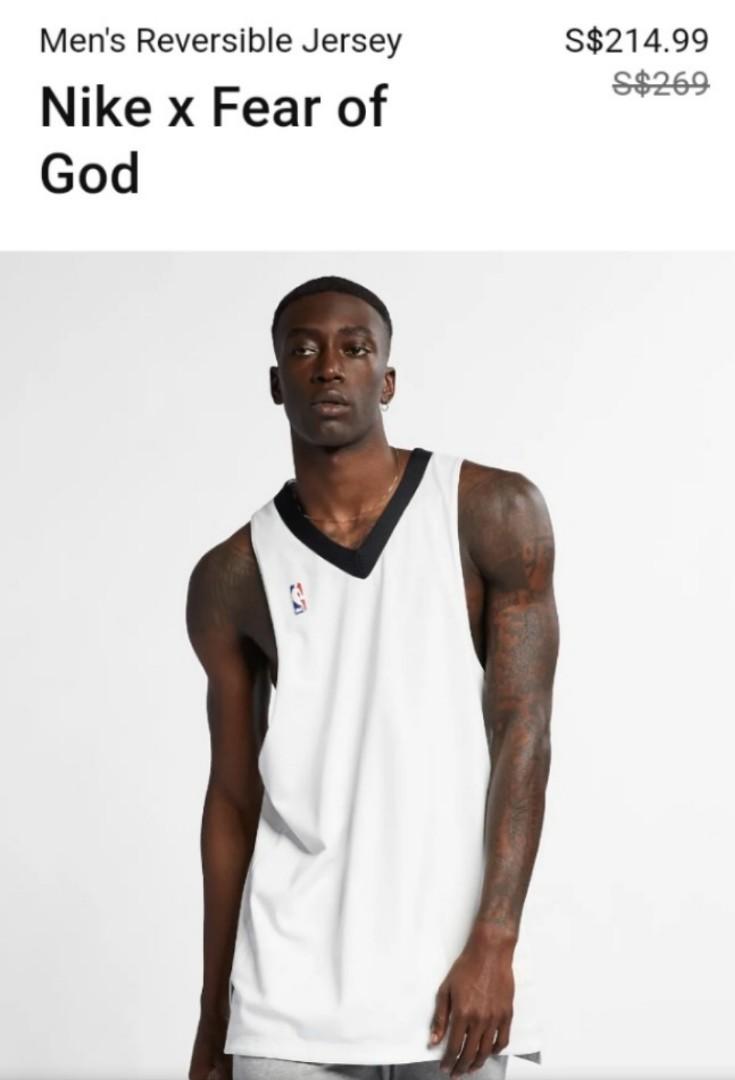 Nike fear of god reversible jersey new arrivals