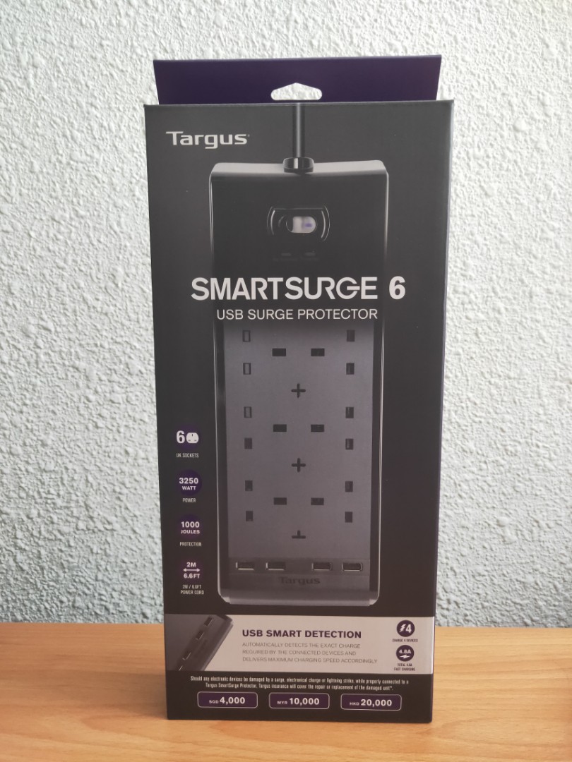 *Last Piece* Brand New Targus smart surge 6 with 4 USB Ports, Mobile