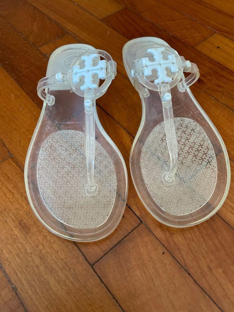 Tory Burch US Size 5 clear sandals, Women's Fashion, Footwear, Flats on  Carousell