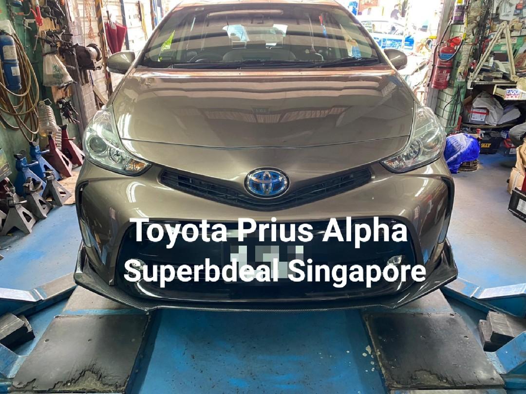 Toyota Prius Alpha Front Lip, Car Accessories, Accessories on Carousell