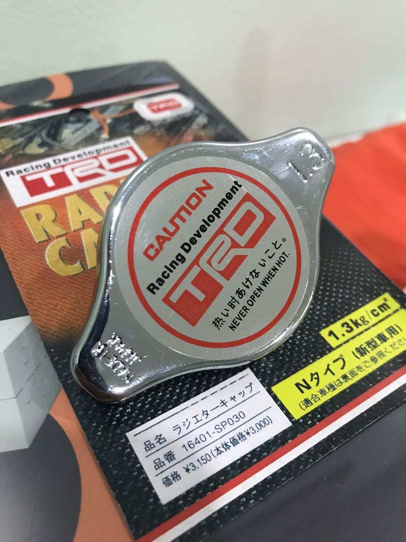 Trd racing radiator cap 1.3bar, Auto Accessories on Carousell