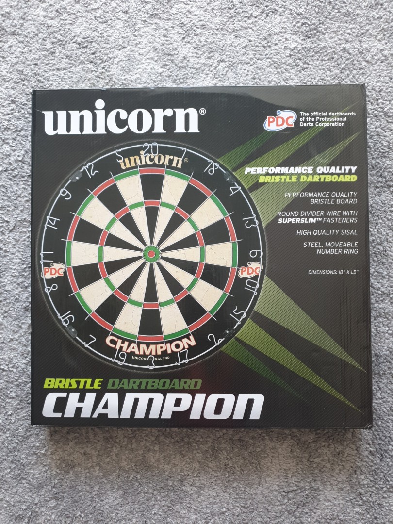 Unicorn champion bristle dartboard Clearance