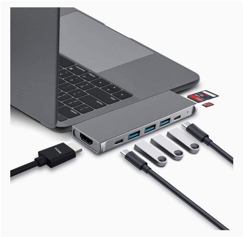 USB C Hub Adapter for MacBook Pro Air M1 2020/2019/2018, GEEKERA 8 in 1