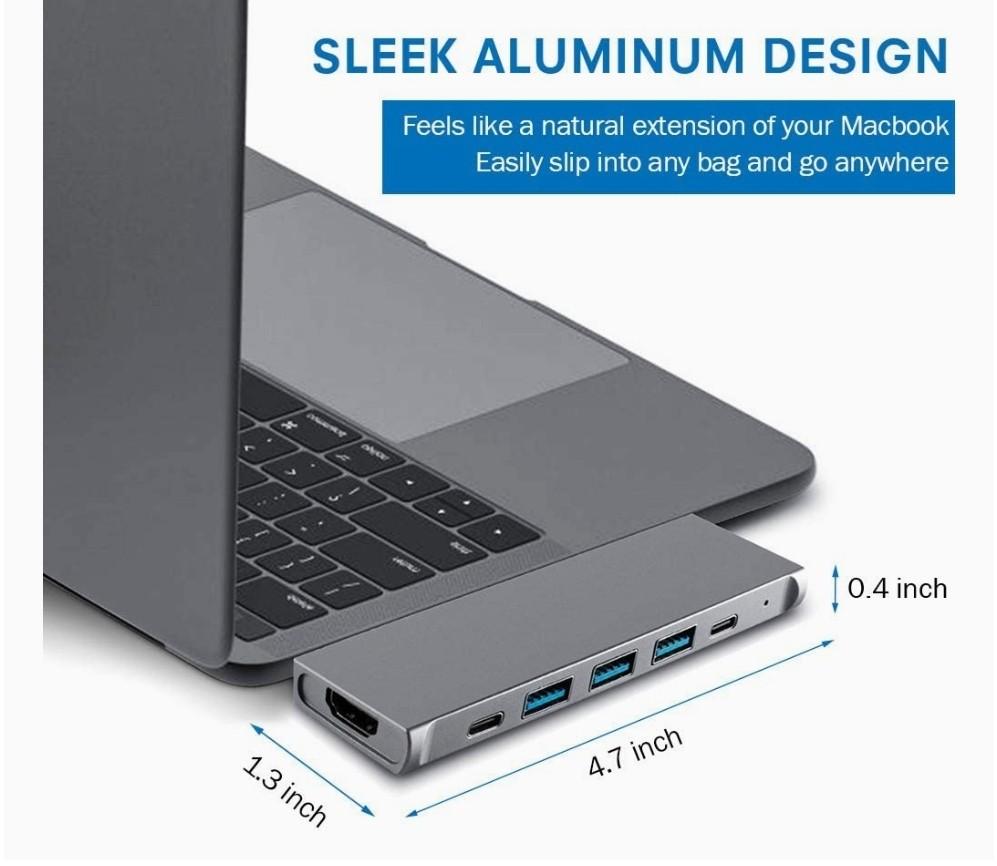 USB C Hub Adapter for MacBook Pro Air M1 2020/2019/2018, GEEKERA 8 in 1