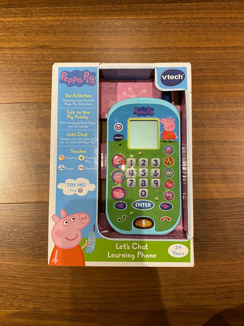 Vtech Peppa Pig Let S Chat Learning Phone Babies Kids Infant Playtime On Carousell