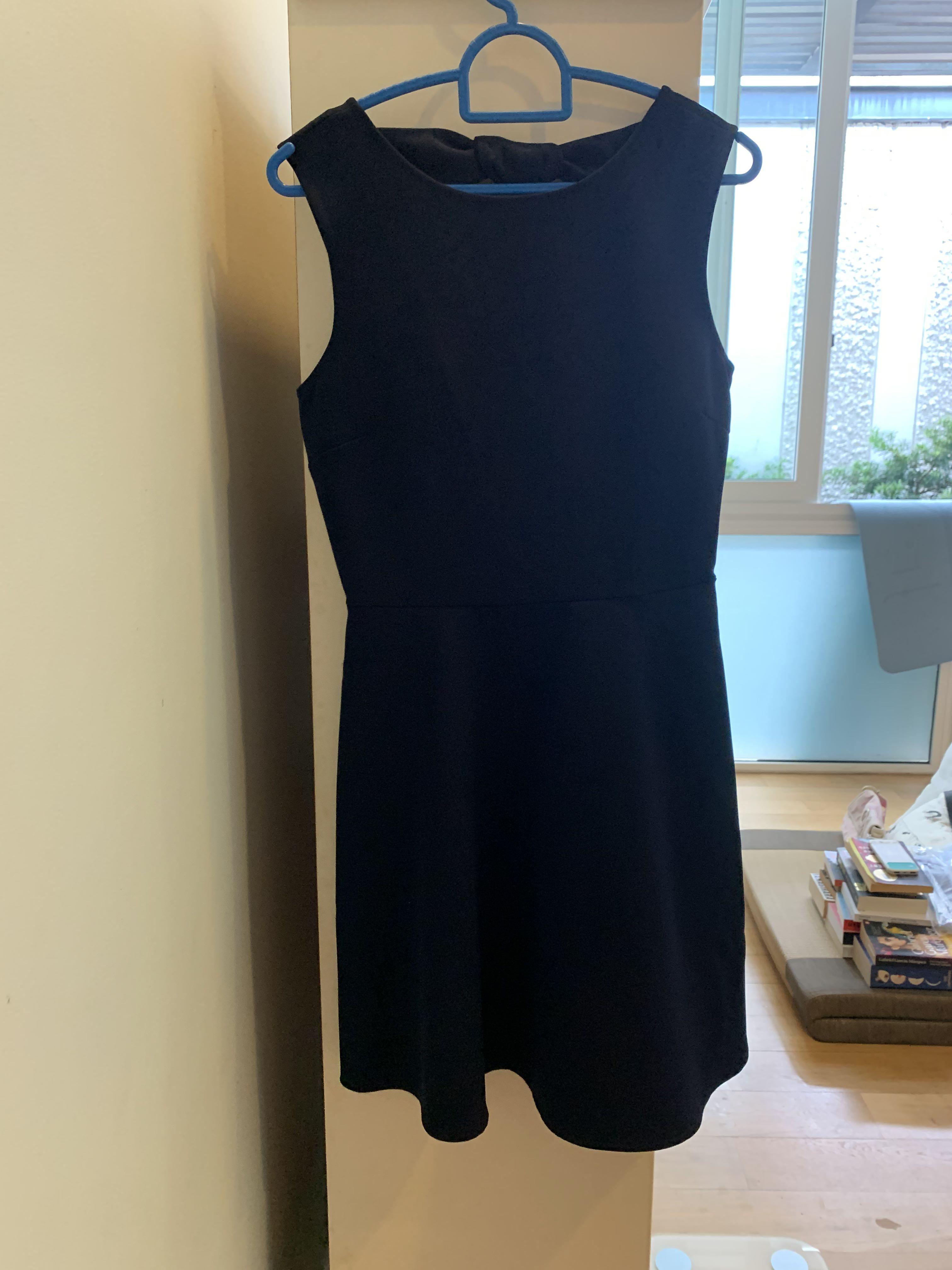 Zara Navy Blue Dress with open back ...