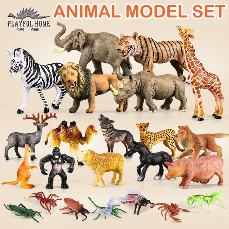 PVC Zebra Kids Toy Figurine Educational Model Realistic Wild Animal Figure 