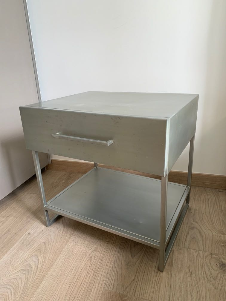 Cb2 online metal nightstand