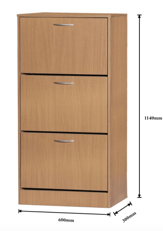 3 Door 3 Layer Shoe (Mandaue Foam), Furniture & Home Living