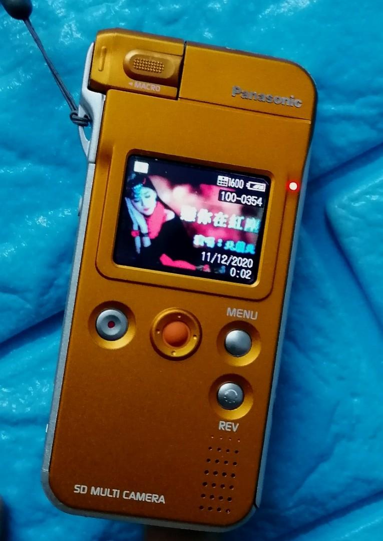 9~95%新Panasonic D-snap SV-AS10超薄MP3數碼相機,全正常使用！機繩+