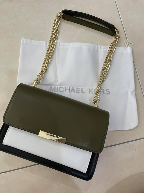 💯 Authentic Michael Kors Jade Large Tri-Color Leather Crossbody Bag,  Women's Fashion, Bags & Wallets, Purses & Pouches on Carousell
