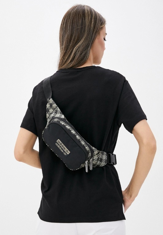 [清貨] ADIDAS WAIST BAG 格紋腰包GK9467, 男裝, 袋, 腰袋 - Main Image