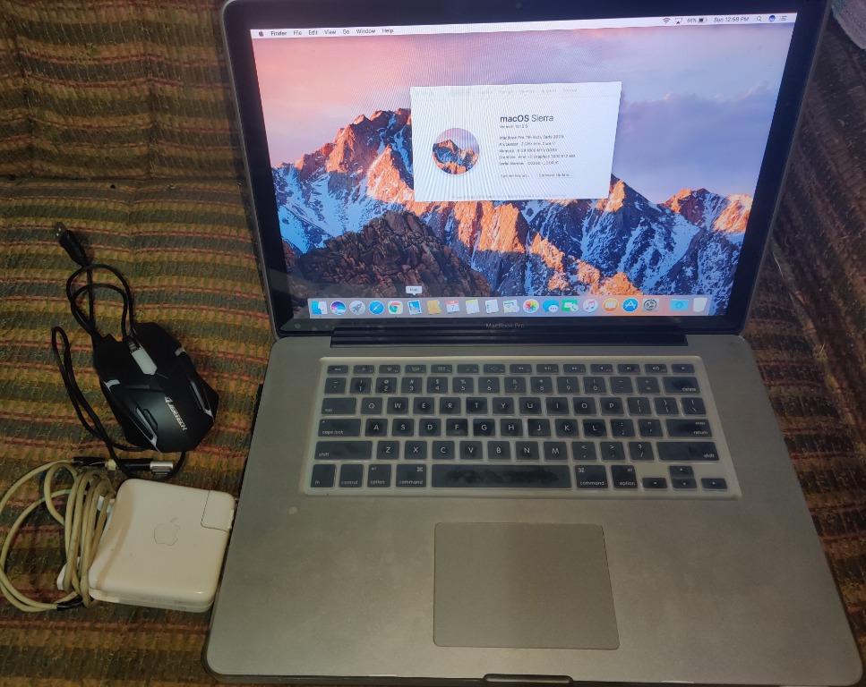 Apple MacBook Pro 15-Inch (Category: Laptops & Notebooks) located in Marikina City. Submitted by ryuko.matoi (Listing ID 1068030869, Image 2). Description: Apple MacBook Pro 15-Inch CPU: Intel Core i7 RAM: 8GB Includes: Charger RGB Mouse No reservations. No swap/trade..