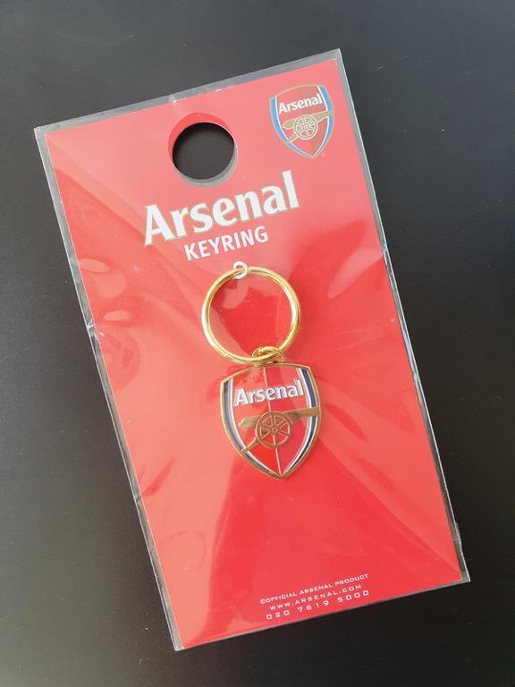 ARSENAL FC Official Crest Keyring Metal Keychain Gunners Hobbies