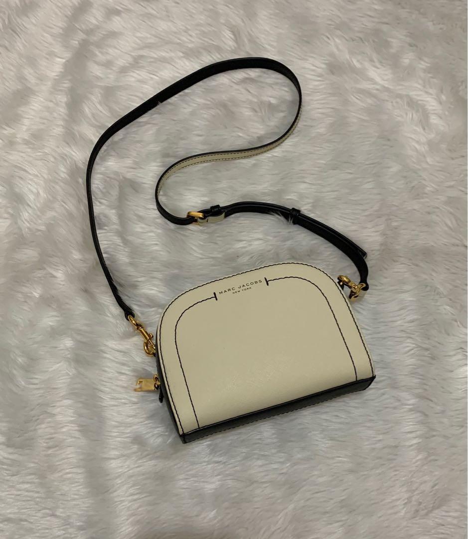 Marc Jacobs Playback Leather Crossbody Bag in White