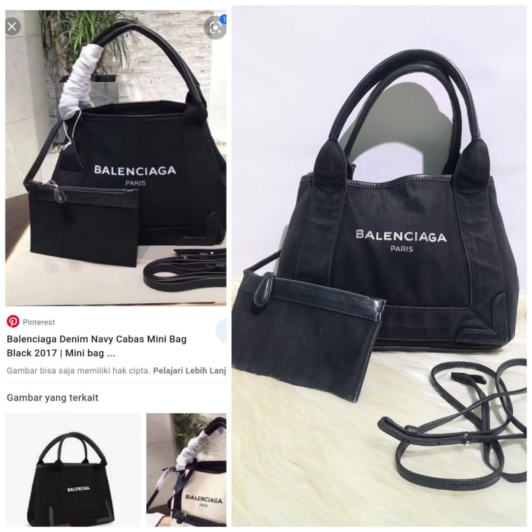 balenciaga cabas xs black
