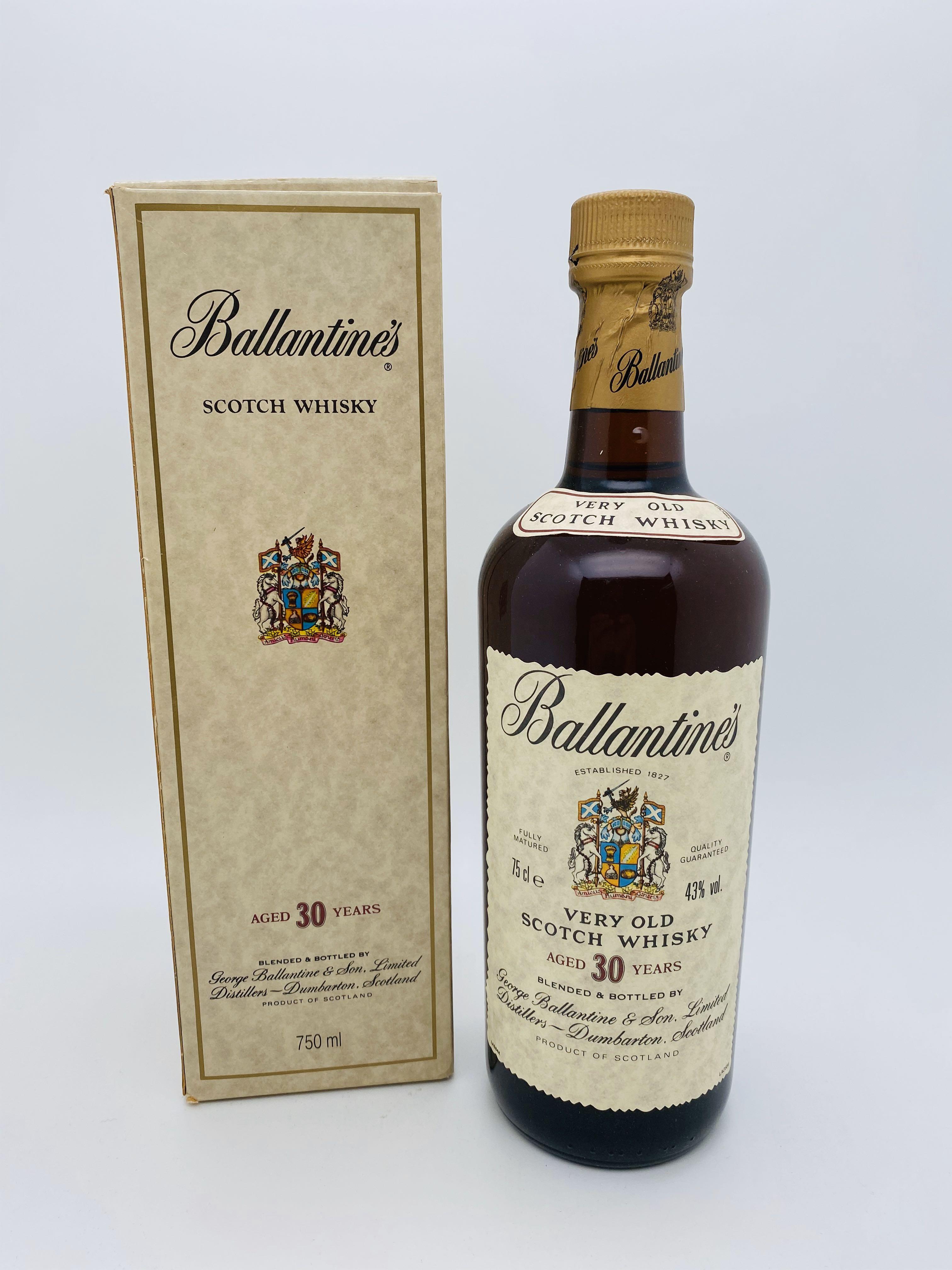 Ballantine's 30 Years Very old Sctch whisky 750ml 80年代百靈壇