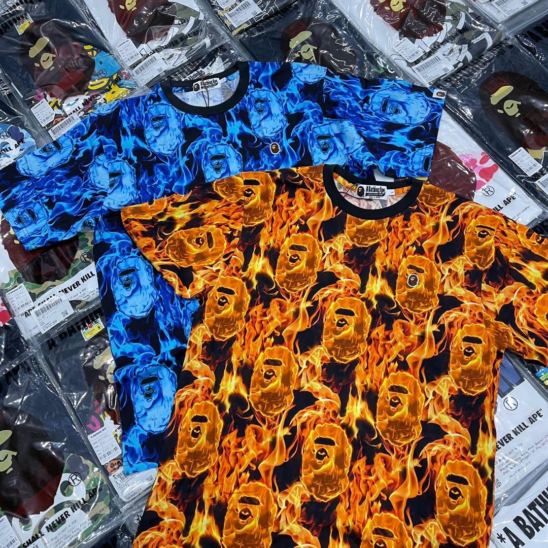BAPE FLAME WIDE TEE