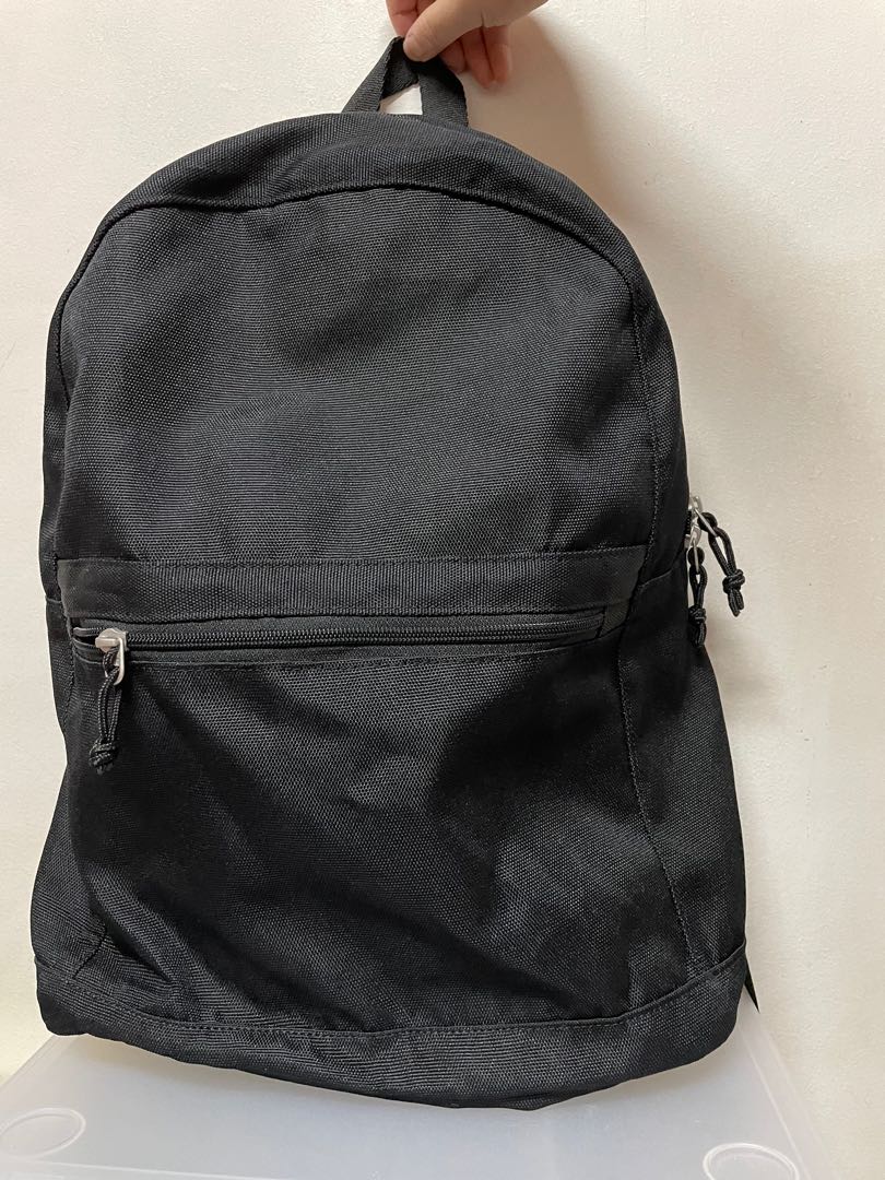 Black muji backpack, Women's Fashion, Bags & Wallets, Backpacks on ...