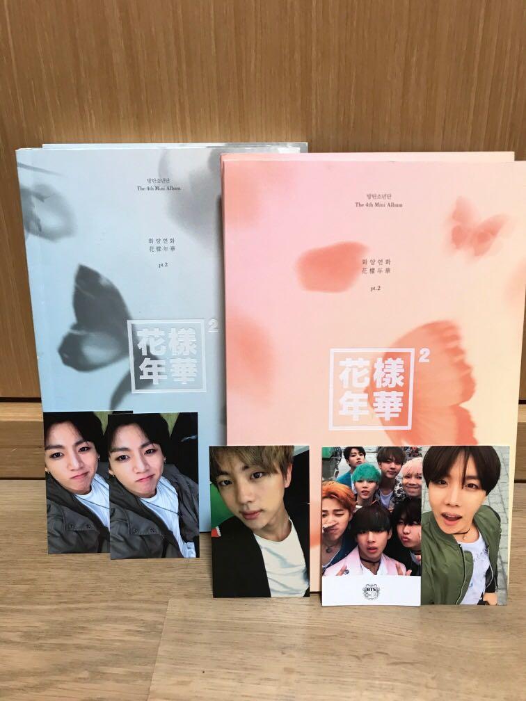 BTS HYYH Pt 2 Peach Blue 防彈少年團專輯花樣年華小卡JIN JUNGKOOK JK 